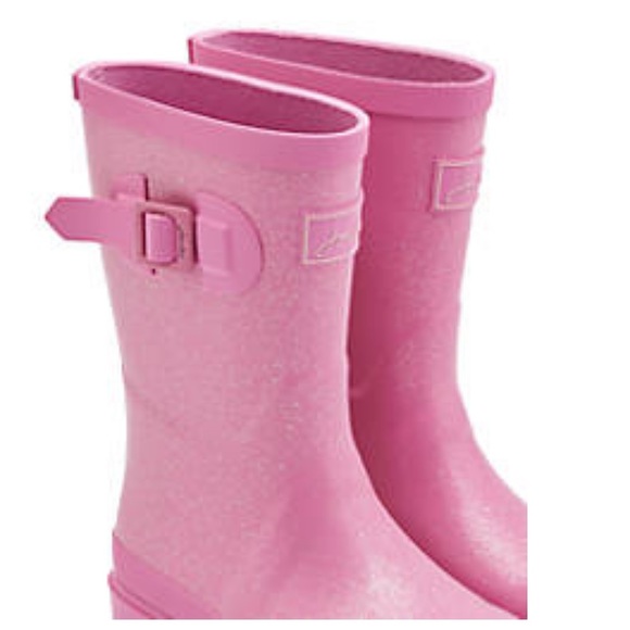 Joules Pink Glitter Rainboots  New with Box - Picture 5 of 5